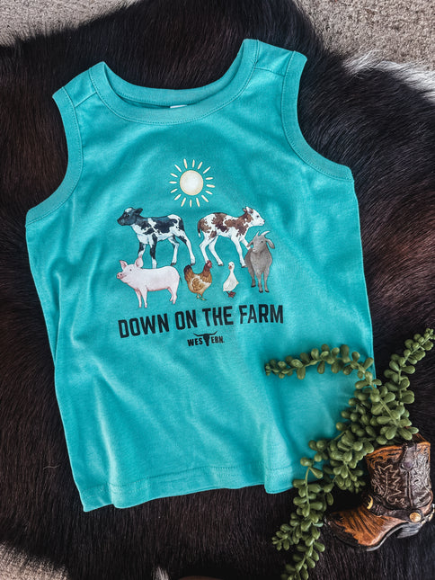 Down on the Farm Kids Tank