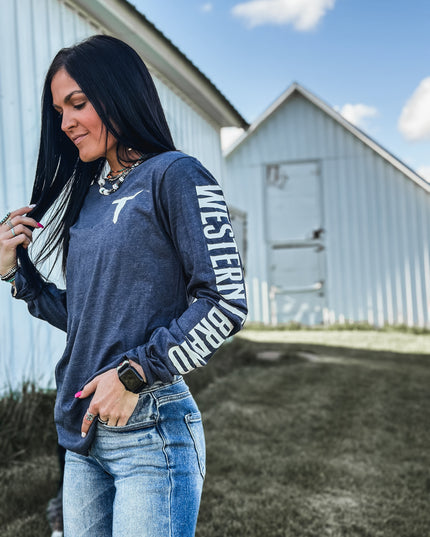 Brand Longsleeve Navy