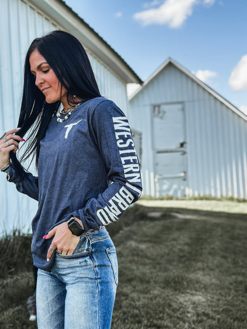 Brand Longsleeve Navy