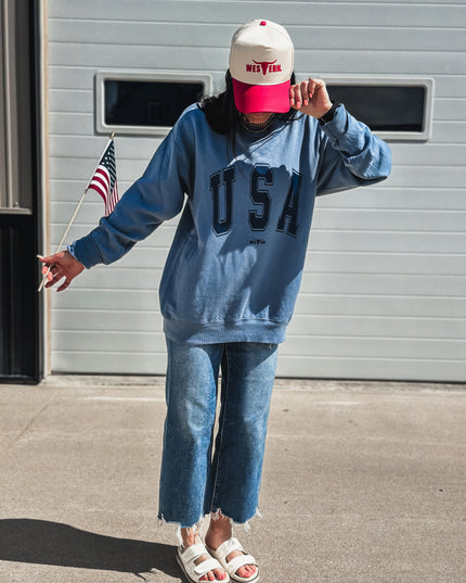 USA [block letters] Crew