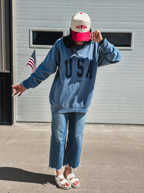 USA [block letters] Crew