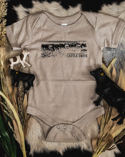 Cattle Drive Onesie - Taupe