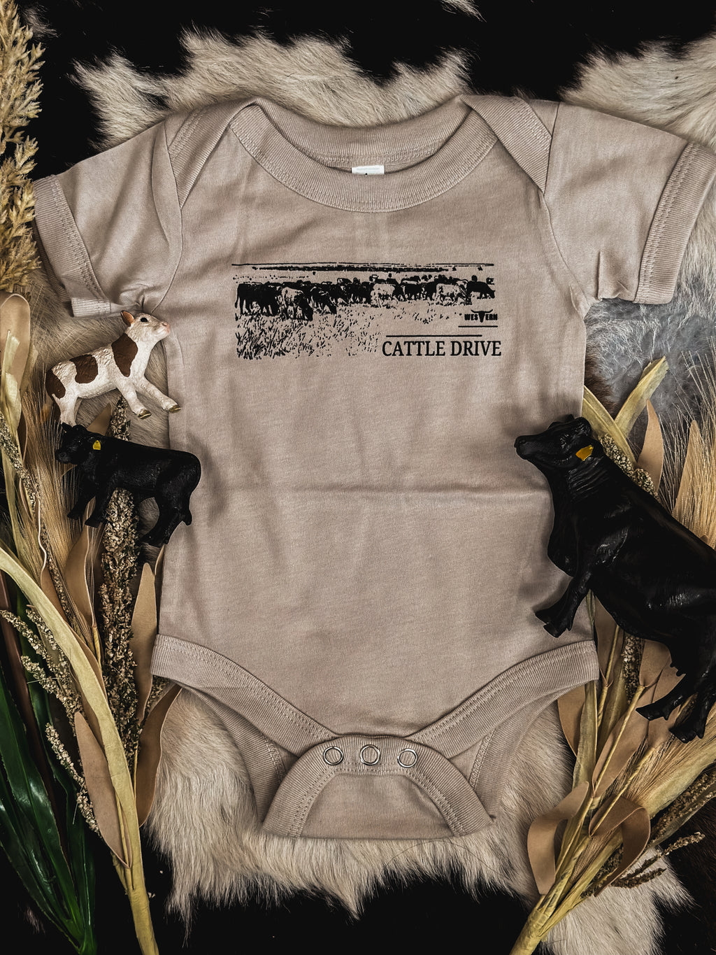 Cattle Drive Onesie - Taupe