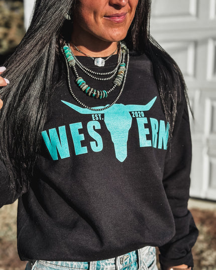 Brand Logo Crew - OG Black/Turq