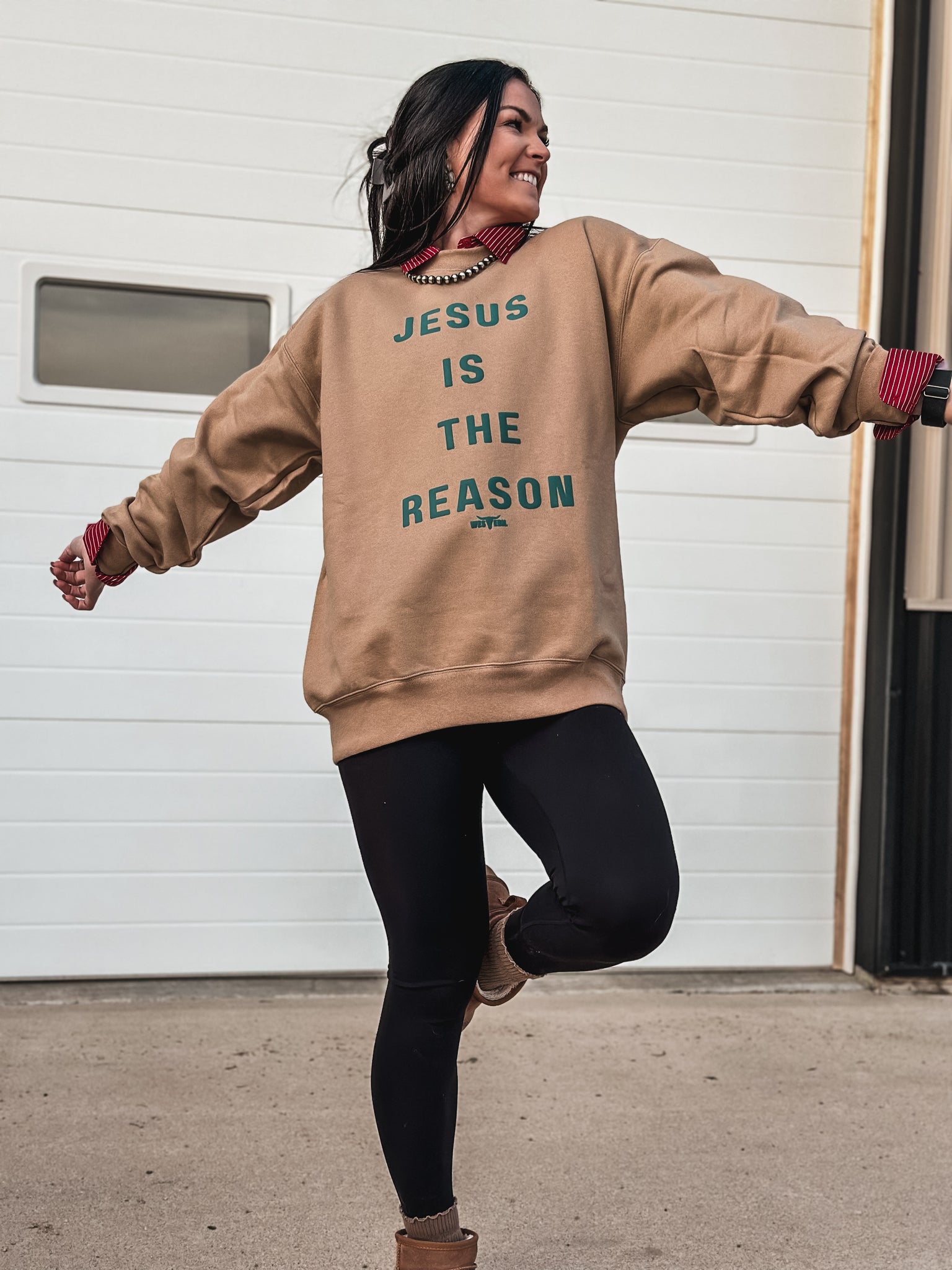 THE REASON [Seafoam Puff] Crew - Caramel