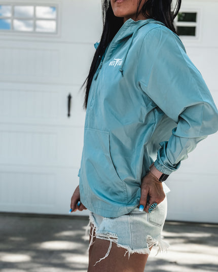 Brand Scuba 1/4 Zip Windbreaker - Ice Blue