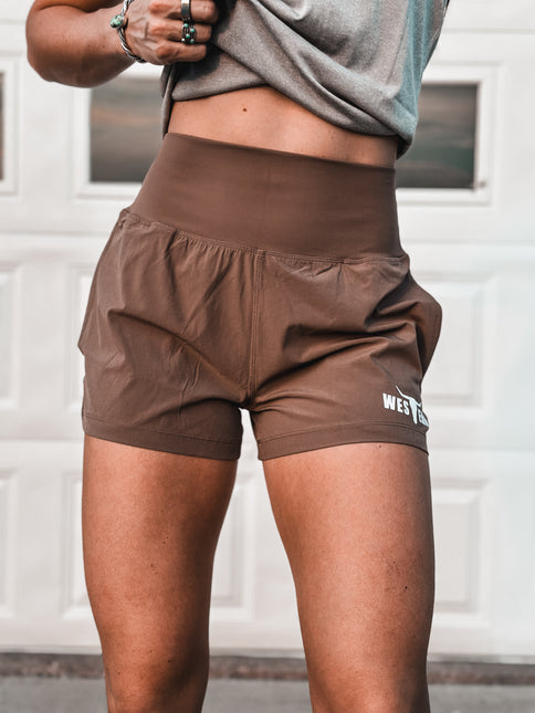 Brand Tracker Shorts - Mocha