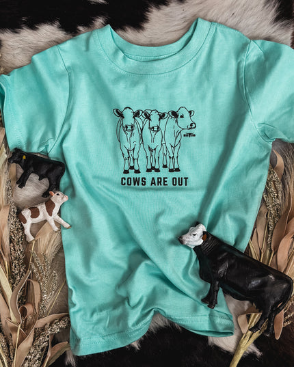 Cows Are Out T Toddler - Ice Blue