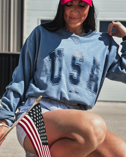 USA [block letters] Crew