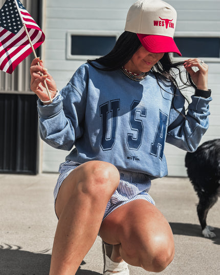 USA [block letters] Crew