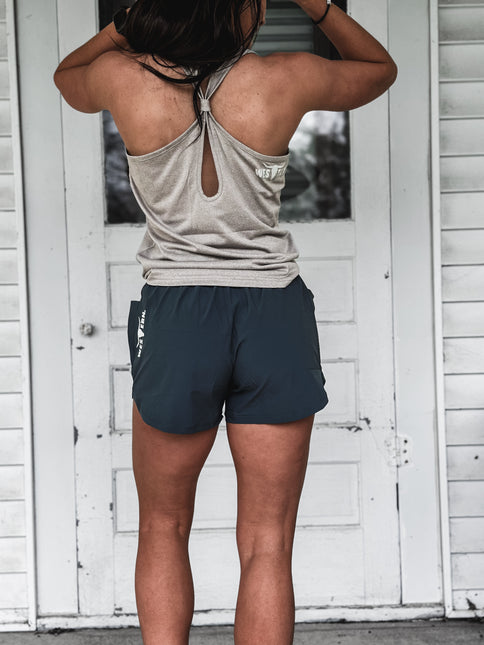 Brand Tri Knot Tank - Grey