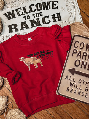 & THE COWS Toddler Crew - Red