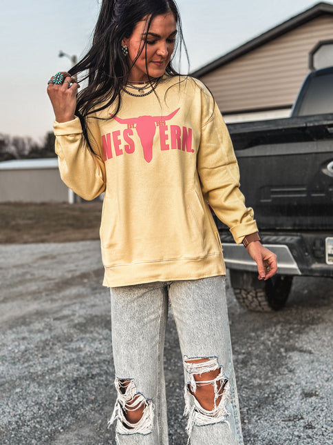 Stitch Seam Boxy Sweatshirt