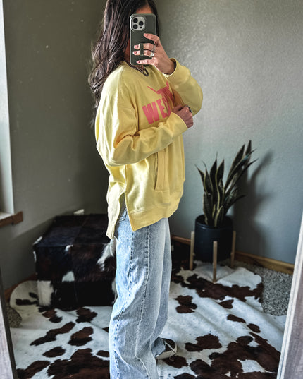 Stitch Seam Boxy Sweatshirt