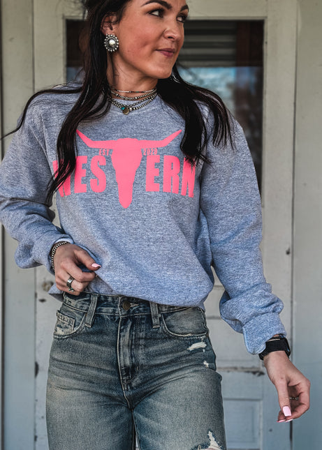 Brand Crew Pink PUFF Logo - Grey