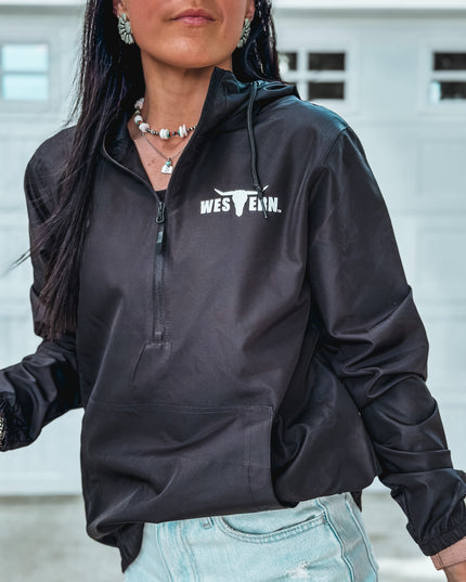 Brand Scuba 1/4 Zip Windbreaker  - Black