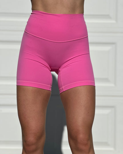 Brand Core Biker Shorts - Pink