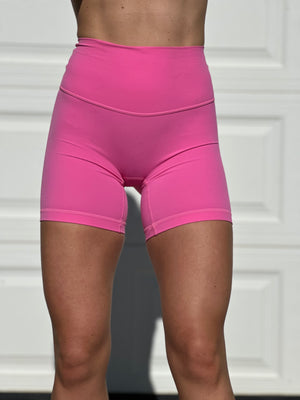 Brand Core Biker Shorts - Pink