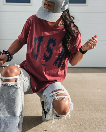 USA [block letters]