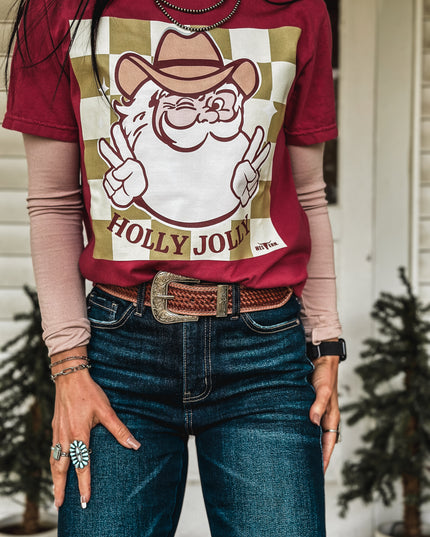 Holly Jolly - Dark Red