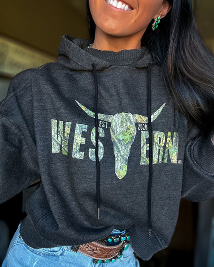 Brand Jersey Hoodie - Woods Camo/Black