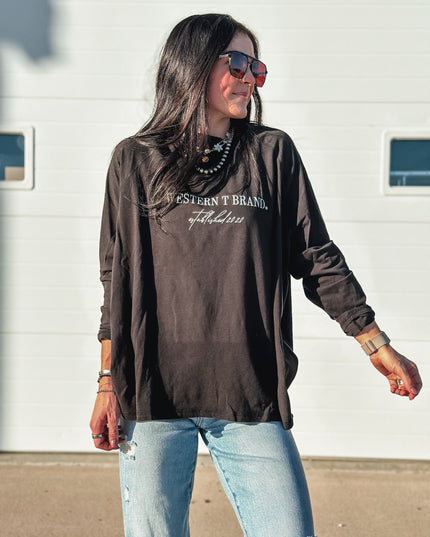 Western T Brand Mockneck Tunic