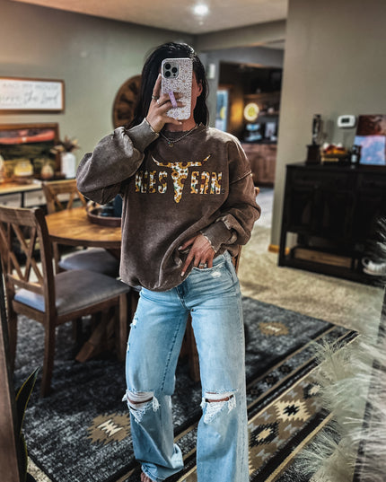 Sunflower Logo Women's Soft Crew