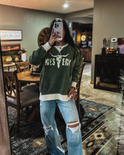 Autumn Leaves Logo Crew Sweater