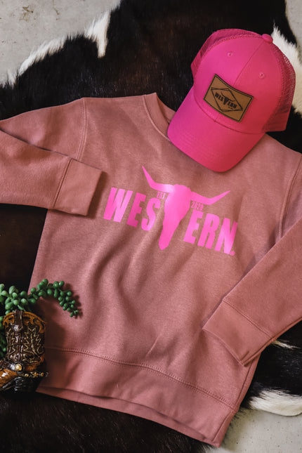 Pink Logo Crew - Mauve