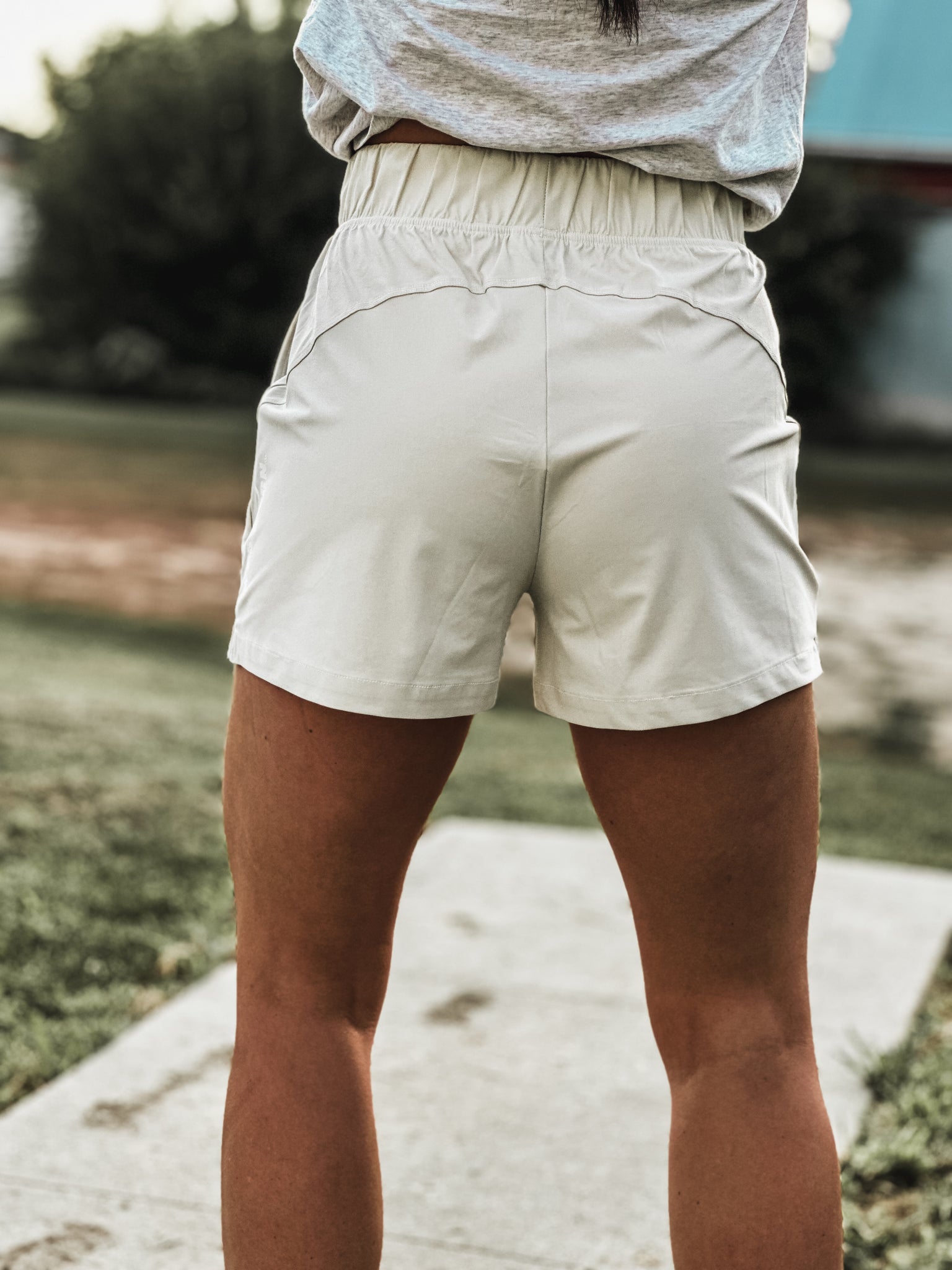 Brand Silo Shorts - Ivory