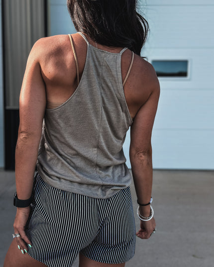 Brand Camo Logo High Neck Tank