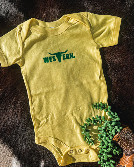 Yellow Brand Onesie