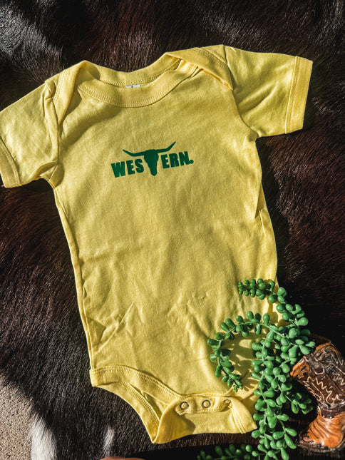 Yellow Brand Onesie