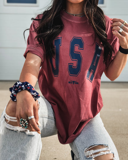 USA [block letters]