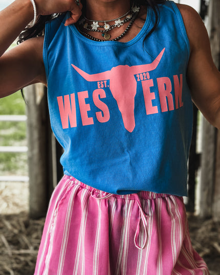 Brand Tank Blue Wave
