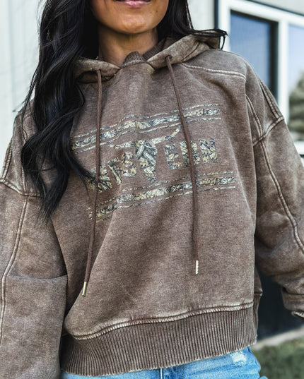 Brand Woods Camo Logo - Jersey Hoodie