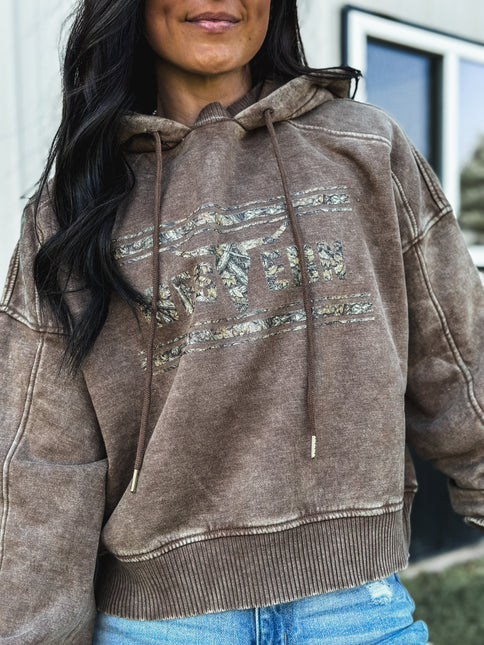 Brand Woods Camo Logo - Jersey Hoodie