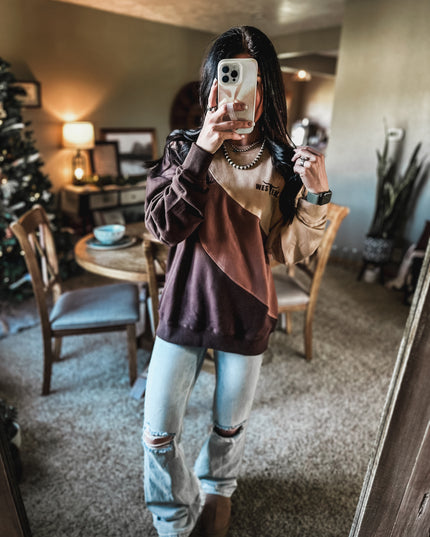 Brand Swirl Logo Crew - Browns