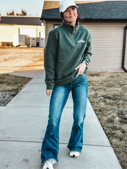 Brand Men's Indy 1/4 Zip - Pine