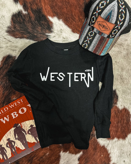 WESTERN Toddler Longsleeve - Black