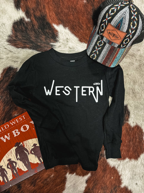 WESTERN Toddler Longsleeve - Black
