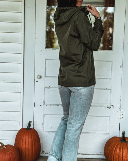 Brand Scuba 1/4 Zip Windbreaker  - Army