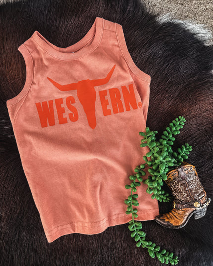 Brand Orange Logo Kids Tank