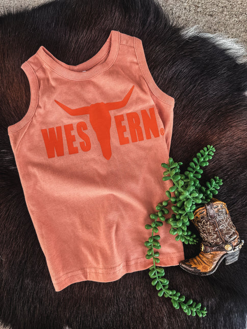 Brand Orange Logo Kids Tank