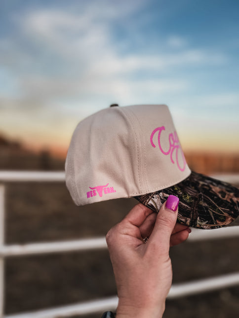 Cowboy Club Hat - Camo Woods/Cream