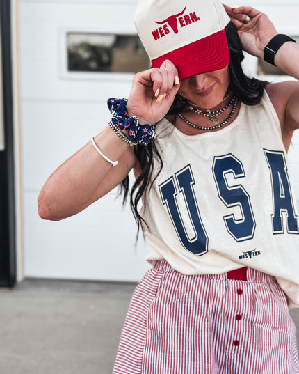 USA [block letters] Tank