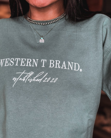 Brand Classic Crew - Sage Green