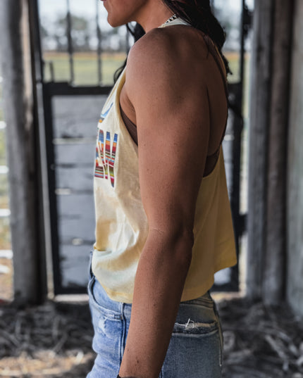 Logo Cropped Tank - Butter