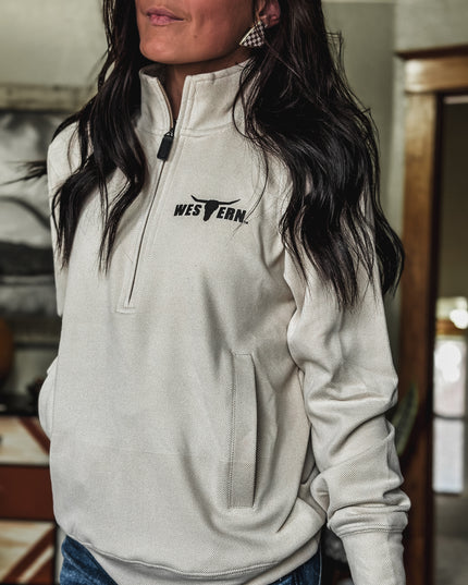 Brand In My Element Men's 1/4 Zip - Almond