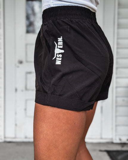 Brand Athleisure Cuff Short - Black